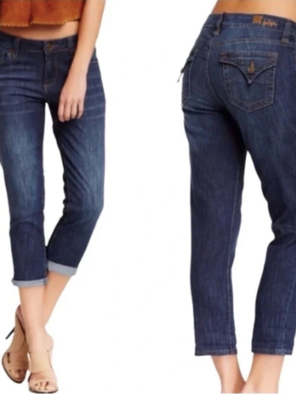 Kut from the Kloth Maggie Boyfriend Cropped Straight Jeans